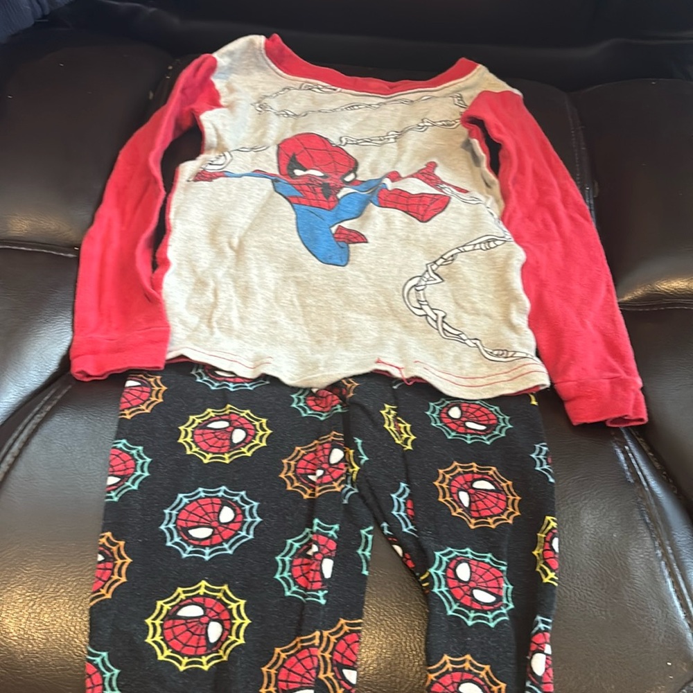 4T boys spider-man pajama set